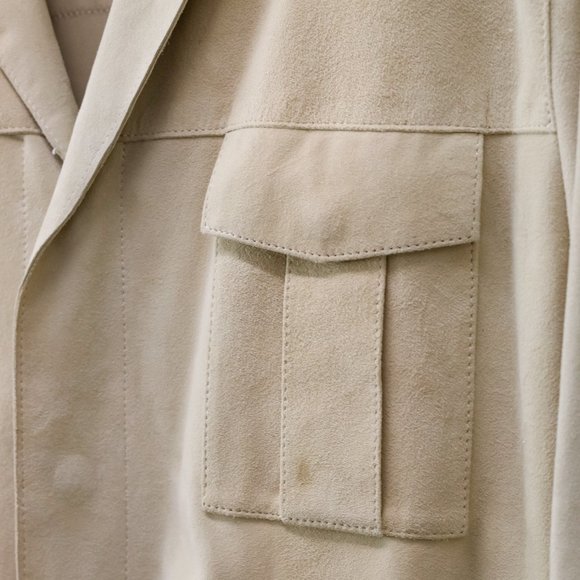 CC Corneliani Cream Suede Jacket - Picture 8 of 9